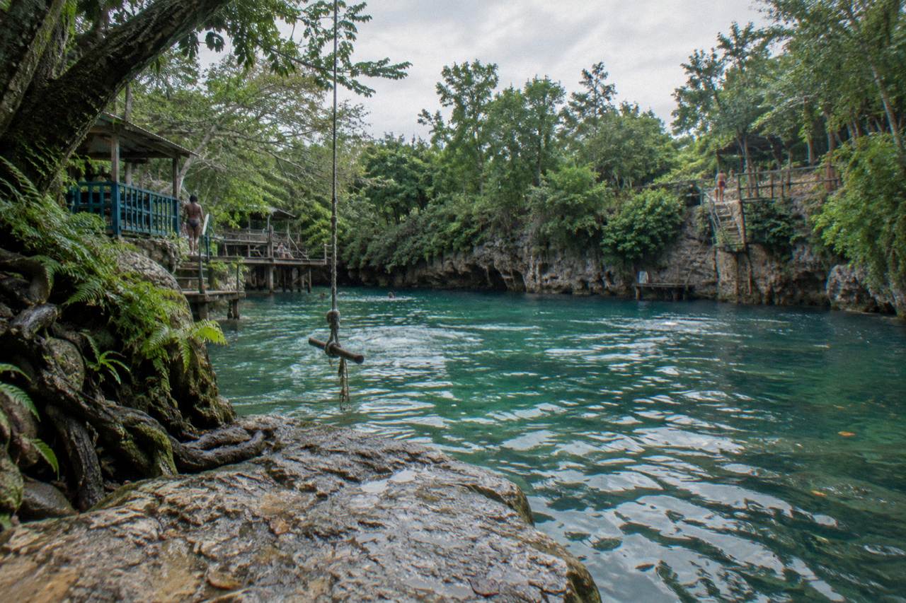 From Runaway Bay: Island Gully Falls and Blue Hole Tour